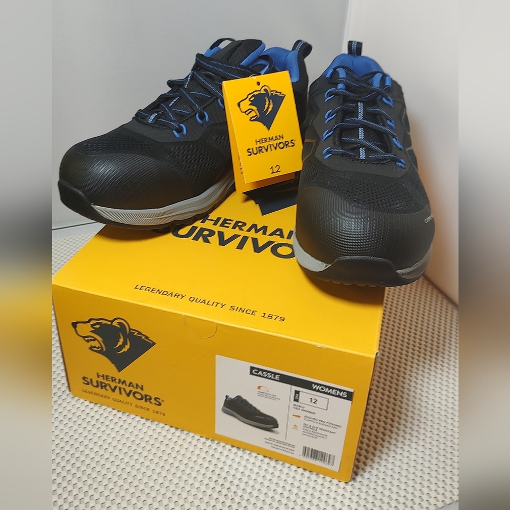 Women's Size 12 Herman Survivors Composite Toe Cassle Work Shoes NWT